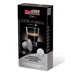 Molinari - 100% Arabica, 10x nespresso συμβατές