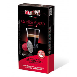 Molinari - Qualita Rossa, 10x nespresso συμβατές